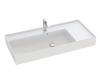 Dansani Luna Azym 101 asymmetrisk h�ndvask t/m�bel eller v�g - 1 hanehul