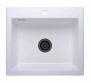 Lavabo Mera 57 porcel�nsk�kkenvask - Mat hvid/sort afl�b