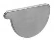 VMZINC endebund til halvrund tagrende - 280 mm - h�jre
