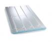 Nordic gulvvarmeplade m/vendespor og alu t/16 mm r�r - h�jde 19 mm