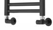TVS ventils�t type 150, vinkell�bende, vendbar - Sort