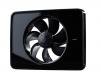 Fresh Intellivent 2.0 Ventilator med fugtstyring (hygrostat) og timer �100-125 mm, Sort