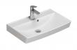 Outlet - Dansani Cappella 60 h�ndvask t/v�g eller m�bel - 1 hanehul - Mat hvid