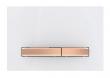 Geberit Sigma 50 Square betjeningsplade - Hvid/R�dguld