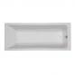 Str�mberg Quantum badekar t/indbygning - 160 x 70 - 1 rygl�n - m/Carronite