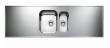Intra AG18C-KV st�lbordplade k�kkenvask - Vendbar - Dobbelt - 180 cm