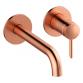 Damixa Iris h�ndvaskarmatur til indbygning m/Koldstart - 180 mm - B�rstet kobber