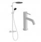 hansgrohe Pulsify S Puro & Tecturis komplet pakke til badev�relset - Mat hvid