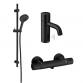 Damixa Silhouet Touchless komplet pakke til badev�relset - Mat sort