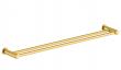 Damixa Silhouet dobbelt h�ndkl�destang - 800 mm - B�rstet messing