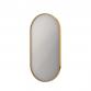 Sanibell Ink SP20 ovalt spejl m/ramme 40 x 80 cm - B�rstet mat guld