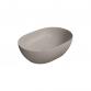 GSI Pura 50 oval fritst�ende bowlevask - Uden hanehul - Tortora
