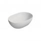 GSI Pura 50 oval fritst�ende bowlevask - Uden hanehul - Mat hvid