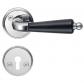 Beslagsboden vintage indend�rs d�rgreb inkl n�gleskilt - Krom/sort
