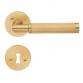 Beslagsboden Design indend�rs d�rh�ndtag m/crystal cut - B�rstet messing PVD