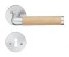 Beslagsboden indend�rs d�rgreb inkl n�gleskilt - B�rstet krom/eg