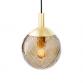 Cass�e Luna pendel m/bruntonet glas - B�rstet messing