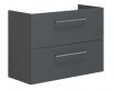 Dansani Mido+ underskab m/2 skuffer t/gulvafl�b - 80 - Gr� mat