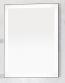 Cass�e Pisa spejl med LEDlys og sort ramme - 60x80 (vendbart)