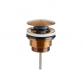 Cass�e universal push-up bundventil - B�rstet kobber