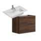 Dansani Luna Urban 60 mini m�bels�t m/Mini Minore vask og skuffer - Brun eg