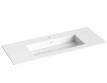 Str�mberg Corian 120 m�belvask - 1 hanehul - Mat hvid