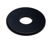 Metalwo Alu fit rosette �18 - Mat sort