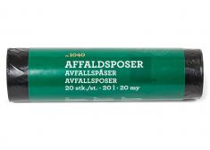 Affaldsposer m/sn�reluk - 20 L/20 stk.