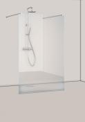 Hafa Igloo Pro bruseniche til lige bagv�g - 100 cm - Klart glas