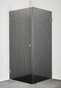 Hafa Infinity bruseniche m/fast v�g - Lace glas - Messing - 90x90 cm