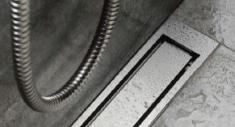 Unidrain Highline ramme - Poleret st�l - 700/10 mm
