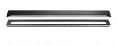 Unidrain afl�b 800 mm/10 mm ramme - B�rstet sort