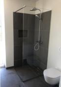 Bath fast brusev�g 50 cm - Klar glas - Messing