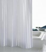RIDDER Eco Tekstil badeforh�ng - 120 x 20 cm - Hvid satin