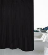 RIDDER Tekstilforh�ng - 180 x 200 cm - Sort satin