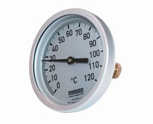 Skrivetermometer 0-120 �C - Diameter �80mm