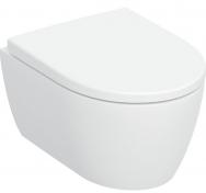 Geberit iCon kompakt væghængt toilet m/TurboFlush og toiletsæde - Hvid mat
