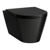 Kartell by Laufen RIMless v�gh�ngt toilet - Sort h�jglans