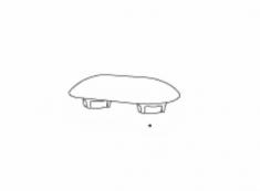Pressalit buffer til toilets�de - Gr� - 6 mm
