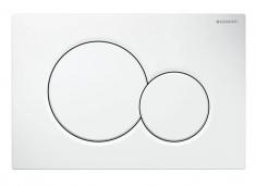 Geberit Sigma 01 Round betjeningsplade - Alpinhvid