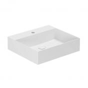 Lavabo Elegance SQ 50 håndvask t/væg eller møbel - Uden overløb