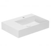 Lavabo Elegance SQ 65 L håndvask t/væg eller møbel - 1 hanehul