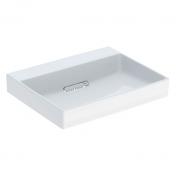 Geberit One 60 h�ndvask t/v�g eller m�bel m/CleanDrain - Uden hanehul - KeraTect