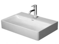 Duravit DuraSquare 60 compact h&aring;ndvask t/v&aelig;g eller m&oslash;bel - Uden overl&oslash;b