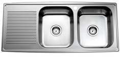 Intra Juvel Horizon 1120 dobbelt k�kkenvask - H�jrevendt