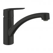Grohe Start k�kkenarmatur m/lav svingtud - Mat sort