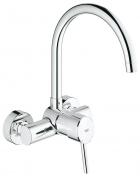 Grohe Concetto køkkenbatteri t/væg - Med svingtud