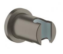 Grohe Rainshower bruseholder m/rosette - B&oslash;rstet hard graphite
