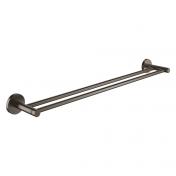 Grohe Essentials dobbelt h�ndkl�deholder 600 mm - B�rstet hard graphite