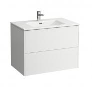 Laufen Base 80 m�belpakke m/slim h�ndvask - Mat hvid